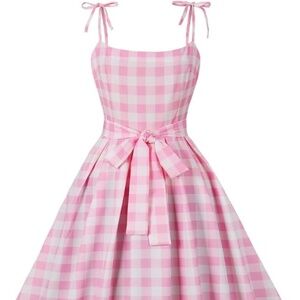 Barbie Women's Audrey Hepburn Vintage Style Rockabilly Swing Dress Nihsatin